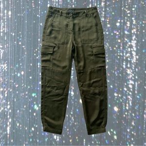 Theory Silk Cargo Pants